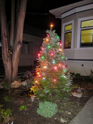 Holiday yard tree