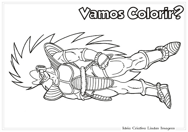 Desenho Dragon Ball Z para colorir