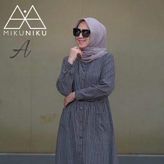 ILONA DRESS by MIKUNIKU A - Gamis Muslim Terbaru