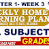 WEEK 3 GRADES 1-6 Weekly Home Learning Plan Q