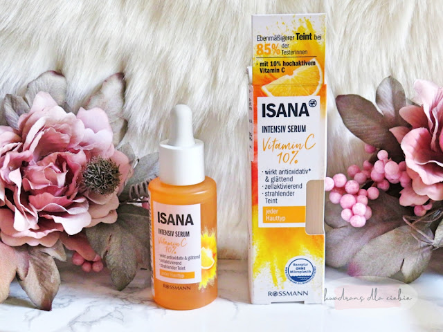 Isana serum z witaminą C, Isana serum z witamina C opinie, Serum z witaminą C Rossmann ISANA,  ISANA Vitamin C serum do twarzy, kwadrans dla ciebie,