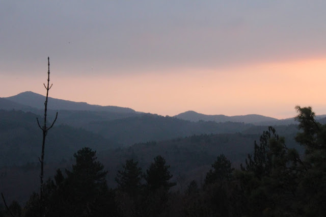 Kozuf Mountain sky misty North Macedonia