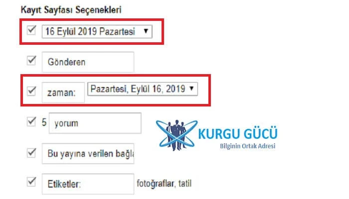 Blogger Yayın Yazı Tarihi Nasıl Kaldırılır? - Kurgu Gücü