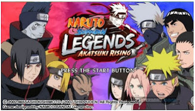 Download New Games Shippuden Legends Akatsuki Rising ISO Untuk PSP Free