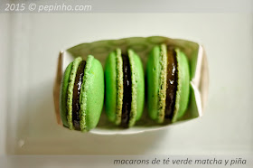 Macarons de té verde (y piña)