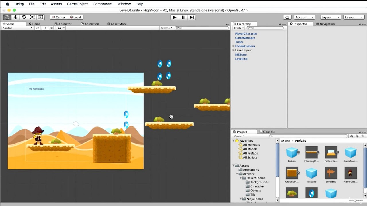 Video game development Start