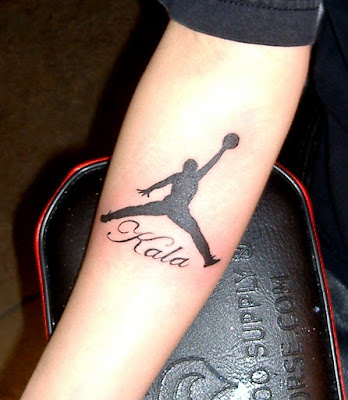 Even Michael Jordan has a tattoo. Jordan symbol tattoo
