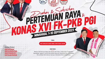 Pertemuan Raya dan Konas XVI FK-PKB PGI di Minahasa Diawali Fun Bike