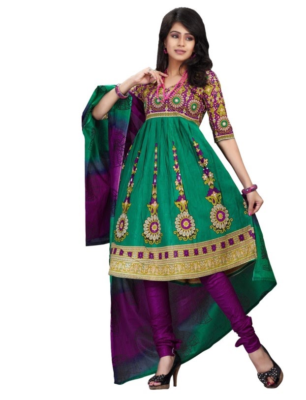 Cotton Printed Anarkali Un-stitch Salwar Suit