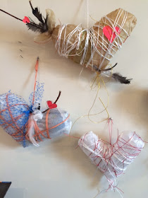 art cottage puffy heart valentine