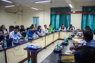 Mizoram Rural Development Minister, Pu Lalruatkima, and his team held a discussion with the Rural Development Minister of Puducherry, Shri AK Sai J Saravanan Kumar, and his team on the implementation of schemes under the Mahatma Gandhi National Rural Employment Guarantee Act (MGNREGA) in Mizoram