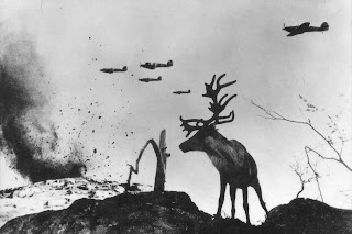Reindeer Yasha at War. Murmansk area, 1941.