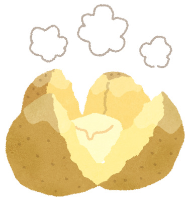 じゃがバターのイラスト