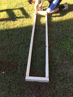 How to build shed shelving: Wood frame for the shelving. #woodworking #storage #organization