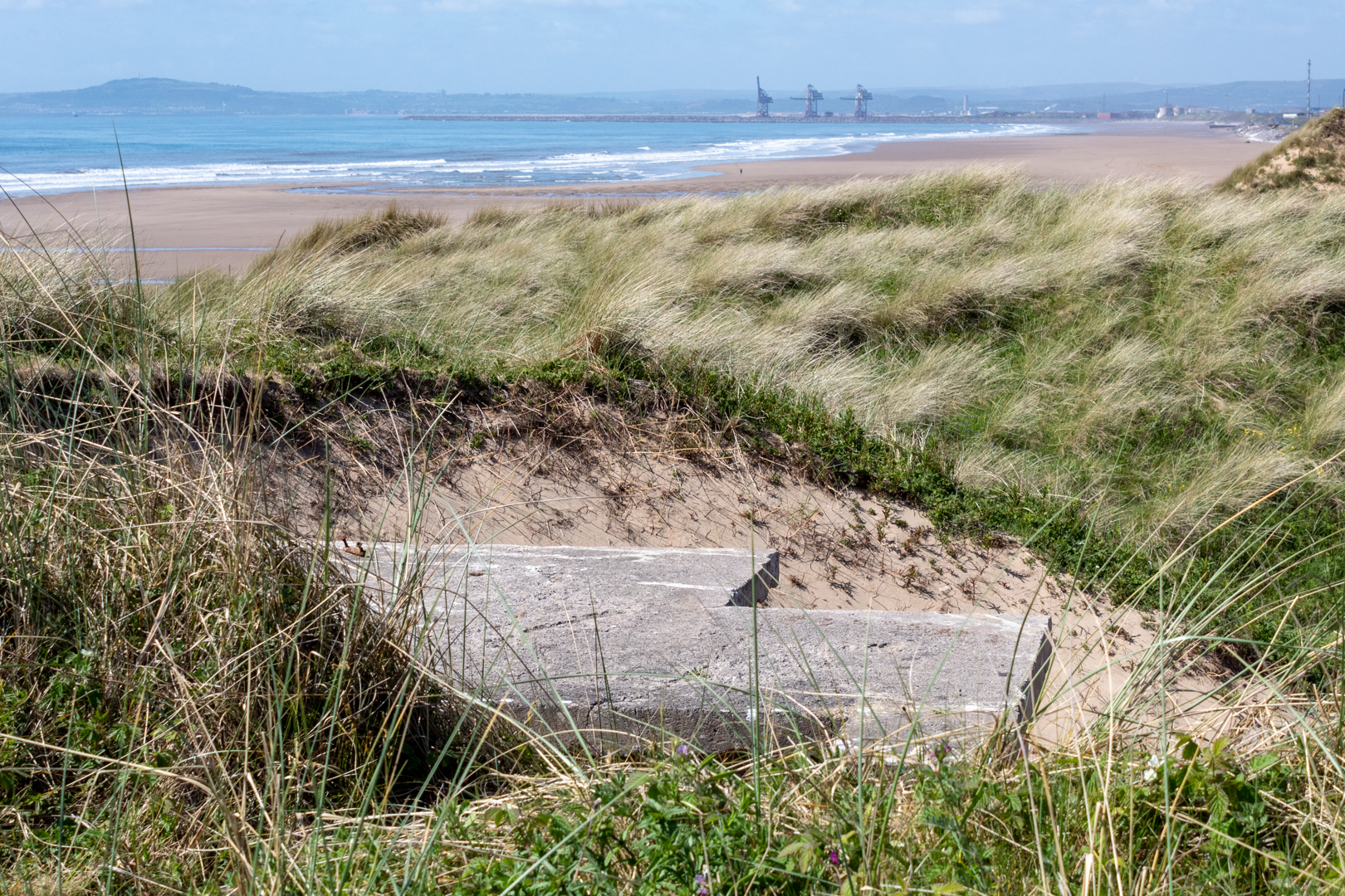 WW2 Pillbox on Kenfig Sands