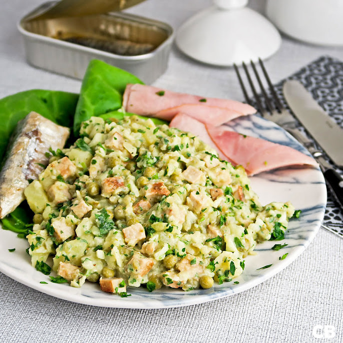 Limburgse koude schotel, huzarensalade