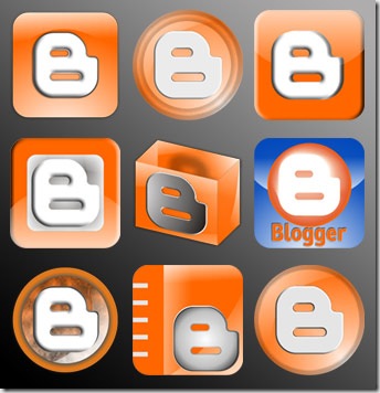 blogger icon set