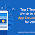 Top 7 Mobile App Development Trends To Watch In 2018