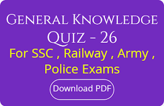 General Knowledge Quiz - 26