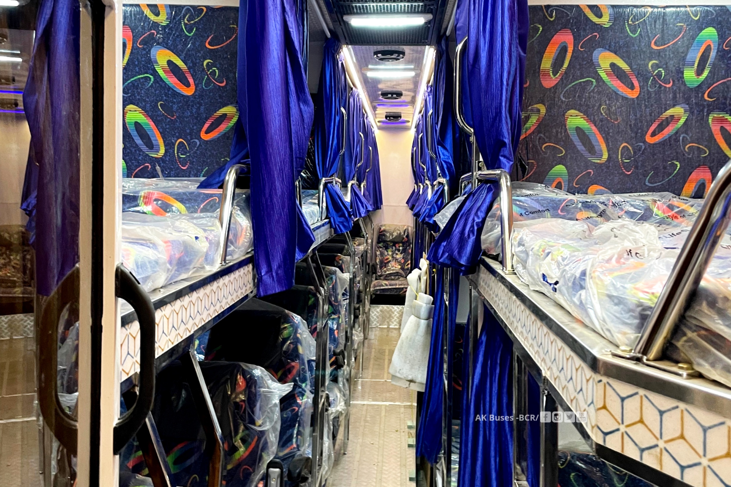 rbs raipur to pune bus interior