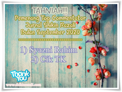 Top Commentator bulan September 2020.. TAHNIAH..!