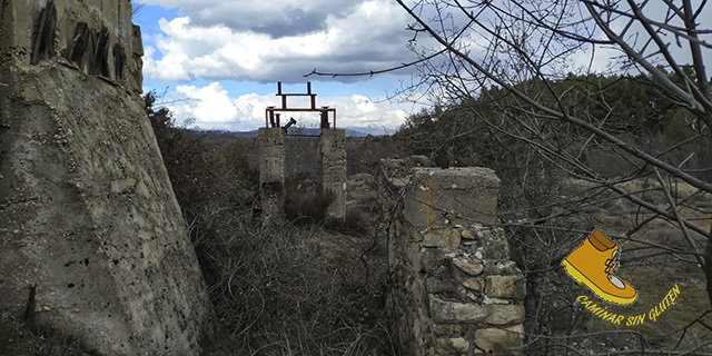 Ruinas de la antigua mina de Wolframio en Lozoyuela