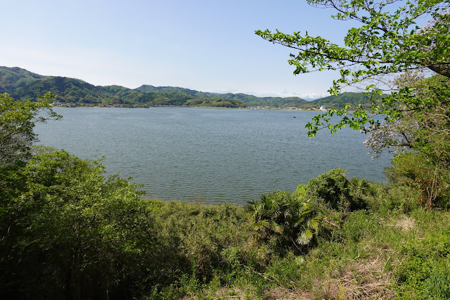 東郷湖一周ウォーキングコースからの眺めが綺麗です