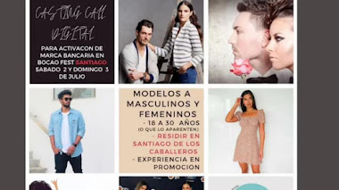 CASTING CALL en RD: Se buscan MODELOS MASCULINOS y FEMENINOS entre 18 a 30 años