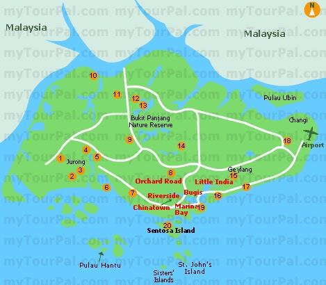 Peta Singapura @ Singapore Map - Viral Cinta