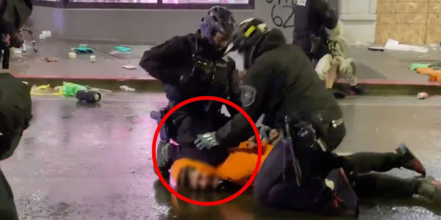 Video shows a Seattle police officer forcibly remove the knee of another officer from a person's neck during an arrest