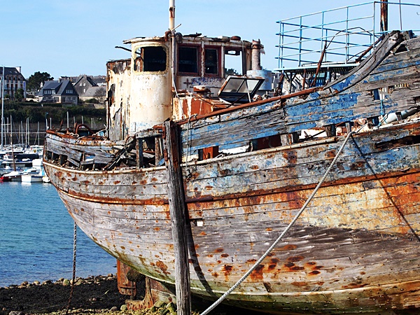Camaret-sur-mer : le cimetière de bateaux