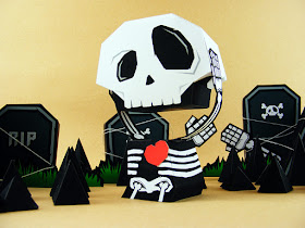 free Halloween paper toys