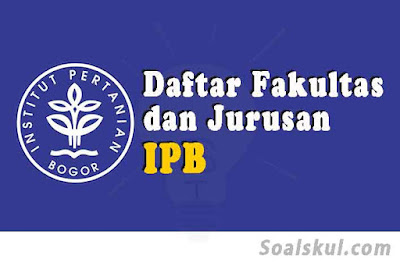 daftar fakultas dan jurusan ipb