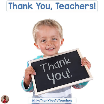 Thank You Teachers! Here are some thank you cards that are just perfect for teacher appreciation week!