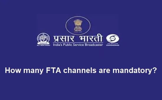 How many FTA channels are mandatory?