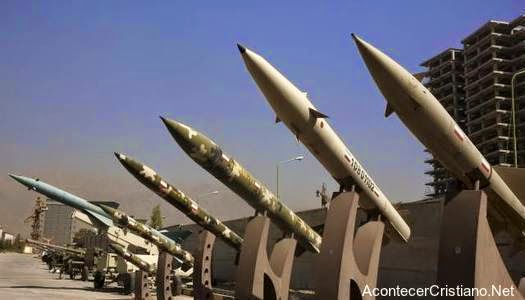 Misiles iraníes amenazan Israel