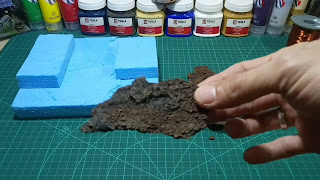 Making and Painting Lava Terrain for your Tabletop Games or Diorama