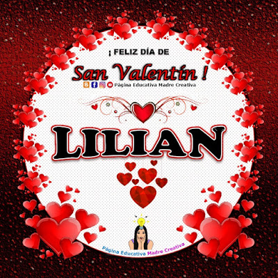 Feliz Día de San Valentín - Nombre Lilian