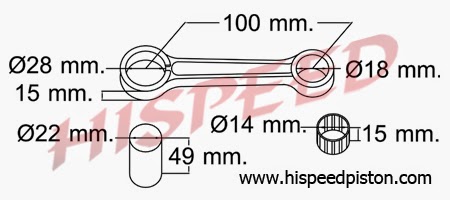 Daftar Connecting Rod/Stang Seher Motor Yamaha  Serba 