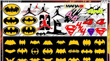 ideas de Logos diseños de batman,Jordan,Superman y 4x4