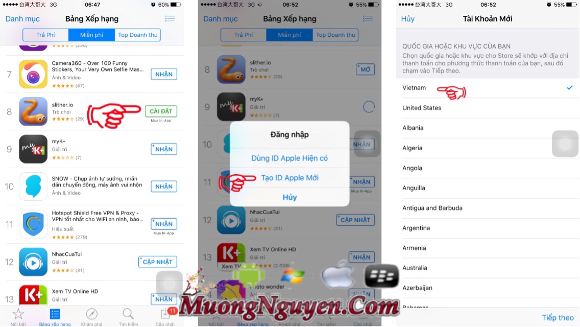 Hướng dẫn tạo ID Apple Việt Nam miễn phí không cần thẻ Visa ~ Blog Chia Sẻ-Game,Phần Mềm,Thủ Thuât Hay Cho Android Và IOS