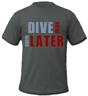 Dive Now, Work Later.