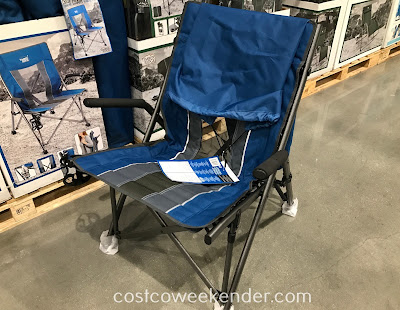 Bring the Timber Ridge High Back Bungee Chair whenever you go camping