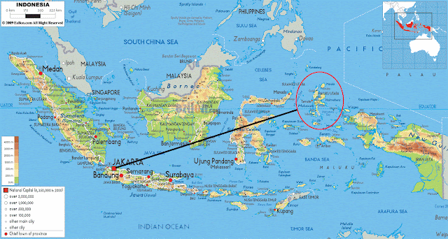 Jakarta ke Maluku Utara