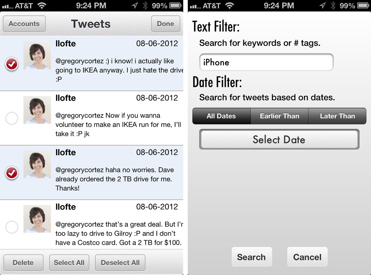 Erase iPhone Data : How to Delete Twitter Posts, Direct ...