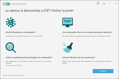 موقع ESET Online Scannner لفحص الكمبيوتر وملفاتك وإزالة الفيروسات