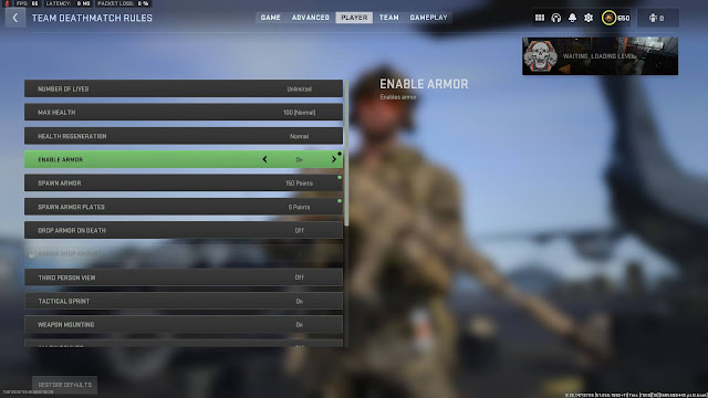 Proposed Armored Firing Range for Warzone Rank Practice