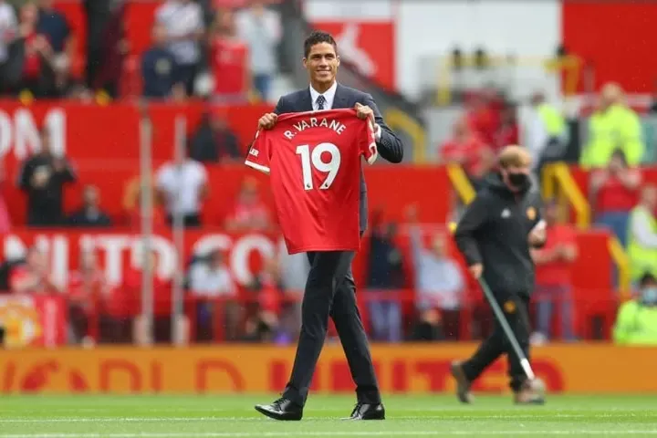 Raphael Varane takes to social media to react to Old Trafford welcome