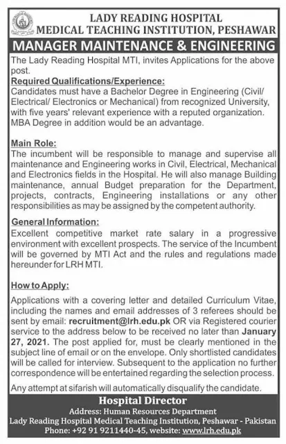 lady-reading-hospital-lrh-peshawar-jobs-2021-advertisement