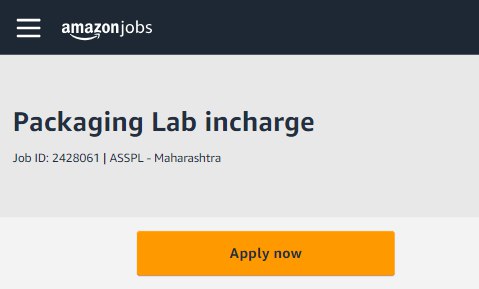 Warehouse and Hourly Jobs At Amazon in pune